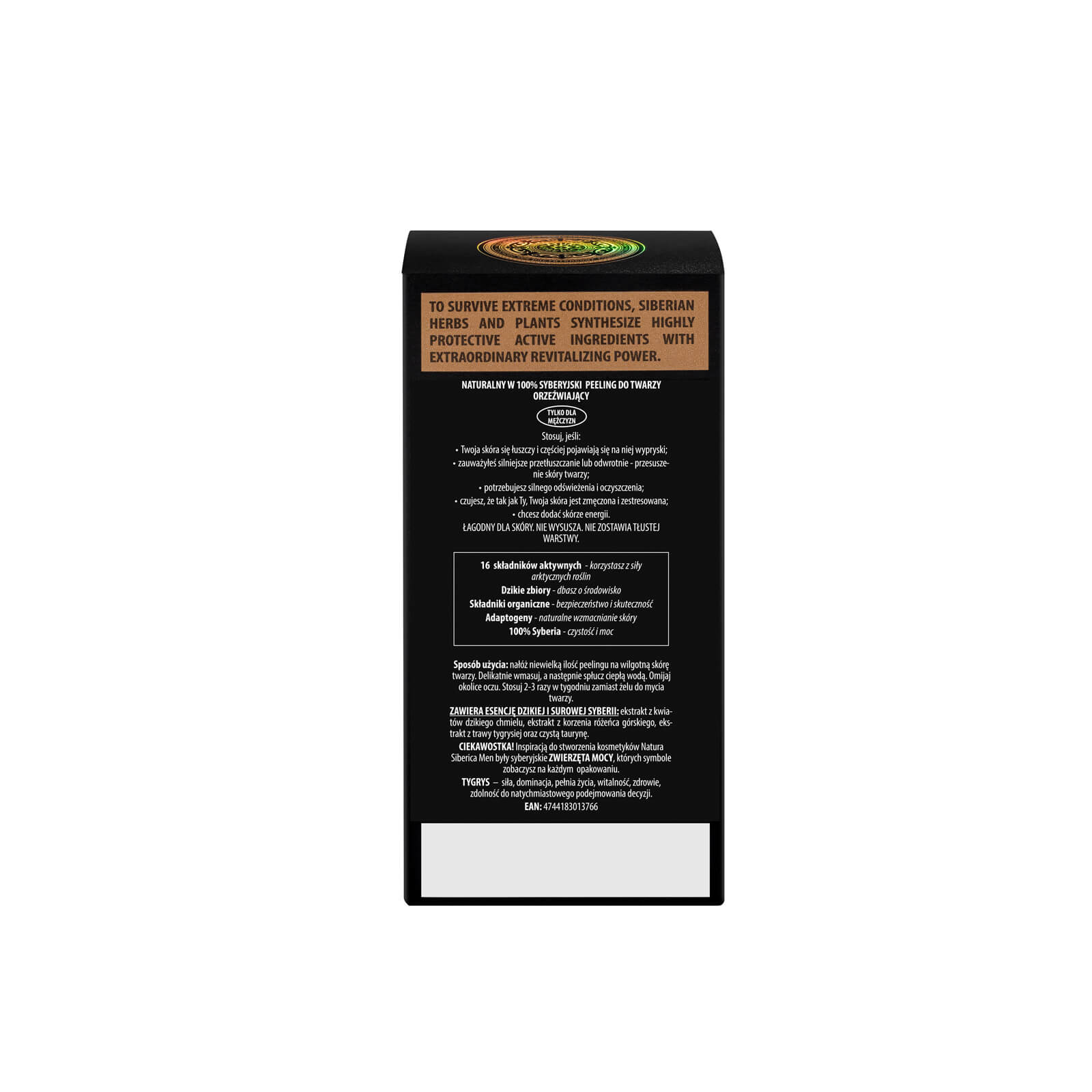 For Men Only Tiger's Paw Face Cleansing Scrub 150ml - Natura Siberica - Body Wash - Eco Natural Products