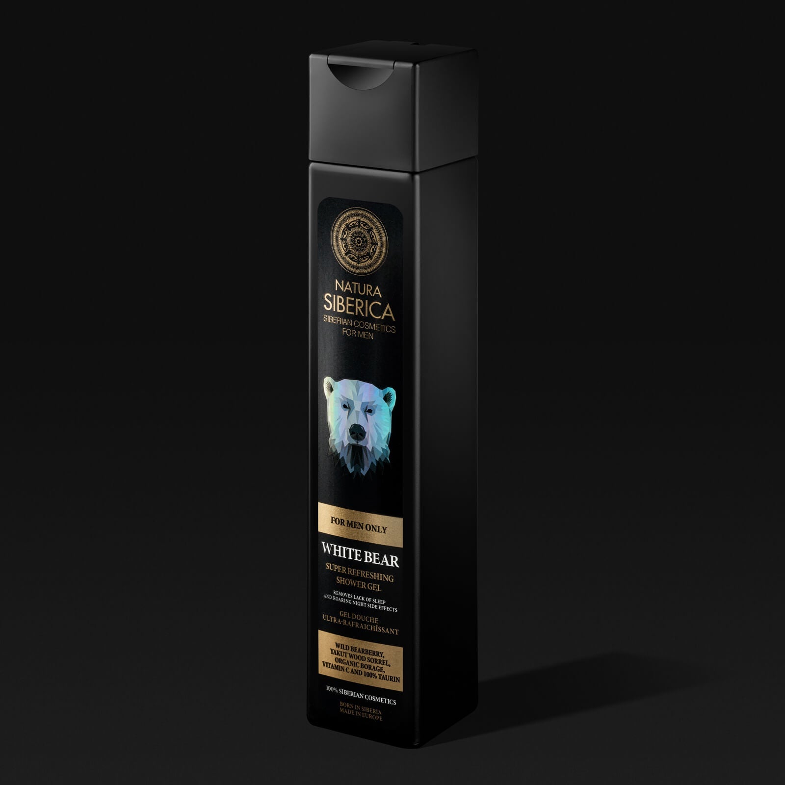 For Men Only White Bear Shower Gel 250ml - Natura Siberica - Body Wash - Eco Natural Products