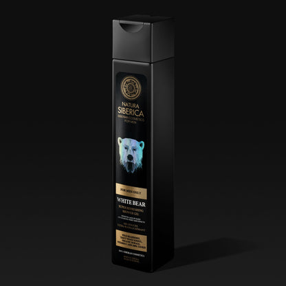 For Men Only White Bear Shower Gel 250ml - Natura Siberica - Body Wash - Eco Natural Products