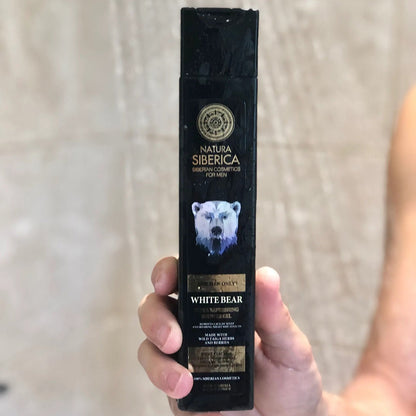 For Men Only White Bear Shower Gel 250ml - Natura Siberica - Body Wash - Eco Natural Products