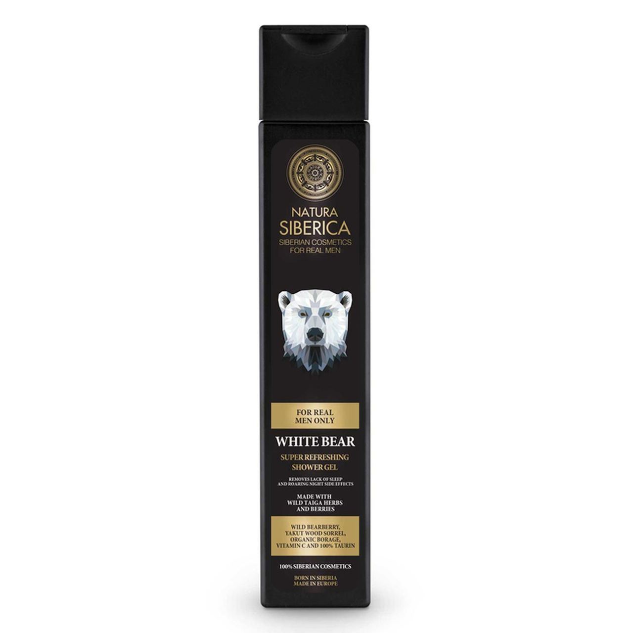For Men Only White Bear Shower Gel 250ml - Natura Siberica - Body Wash - Eco Natural Products
