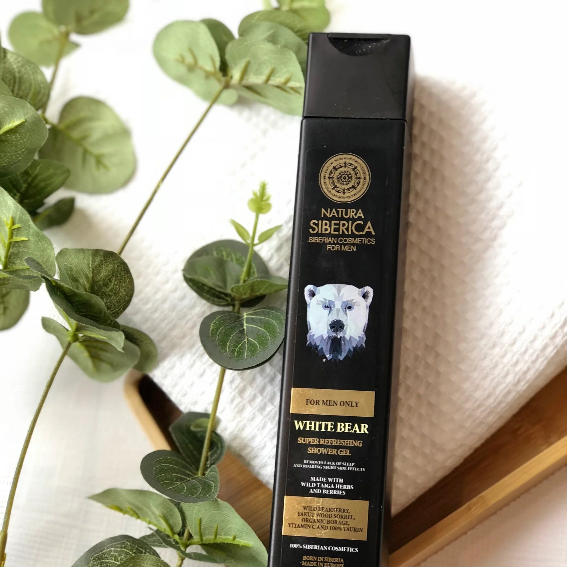For Men Only White Bear Shower Gel 250ml - Natura Siberica - Body Wash - Eco Natural Products