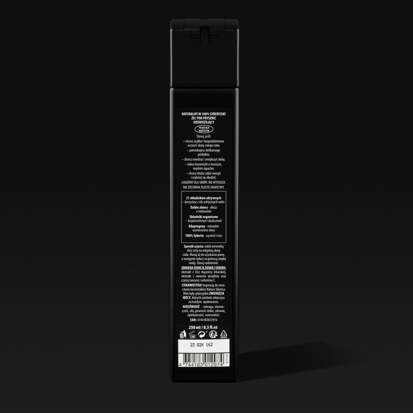 For Men Only White Bear Shower Gel 250ml - Natura Siberica - Body Wash - Eco Natural Products