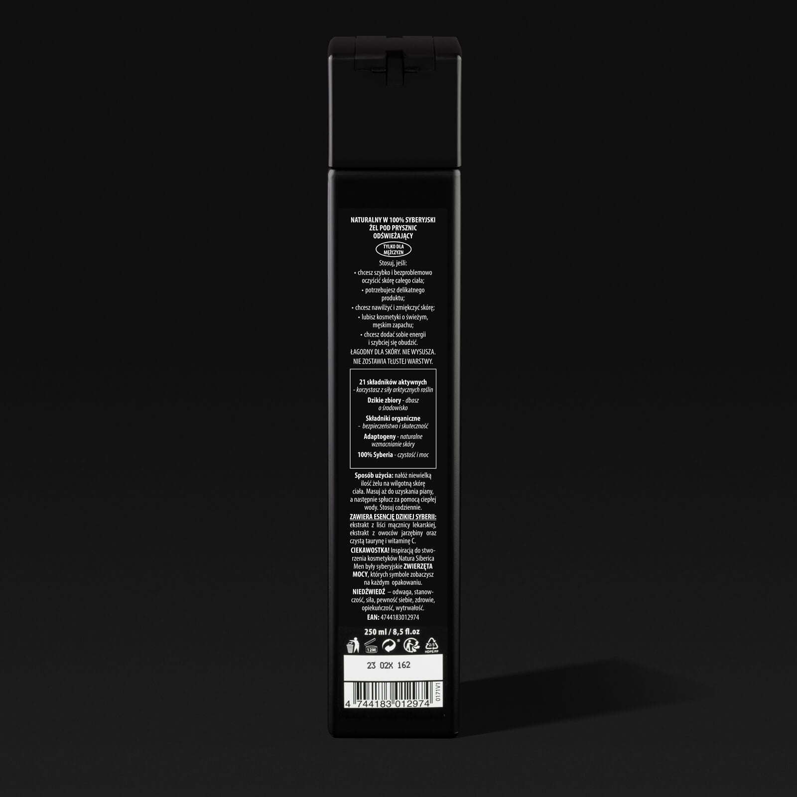 For Men Only White Bear Shower Gel 250ml - Natura Siberica - Body Wash - Eco Natural Products