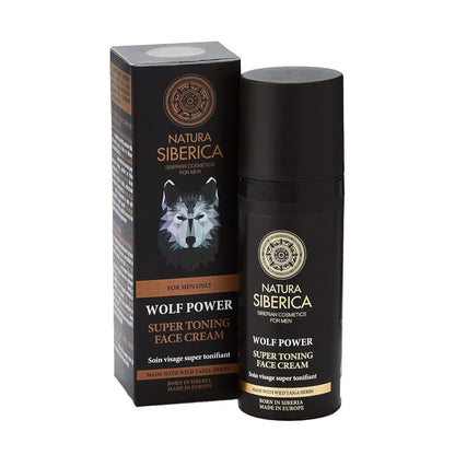 For Men Only Wolf Power Super Toning Face Cream 50ml - Natura Siberica - Day Cream - Eco Natural Products