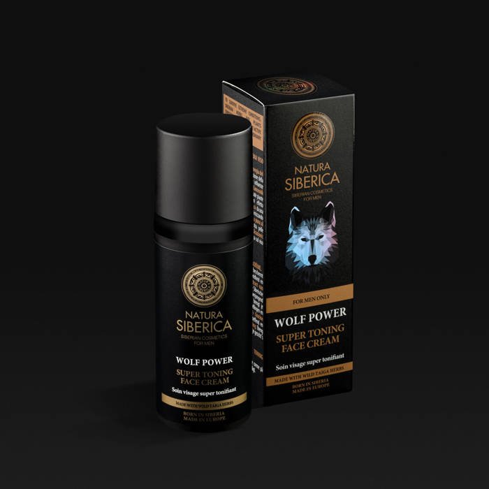For Men Only Wolf Power Super Toning Face Cream 50ml - Natura Siberica - Day Cream - Eco Natural Products