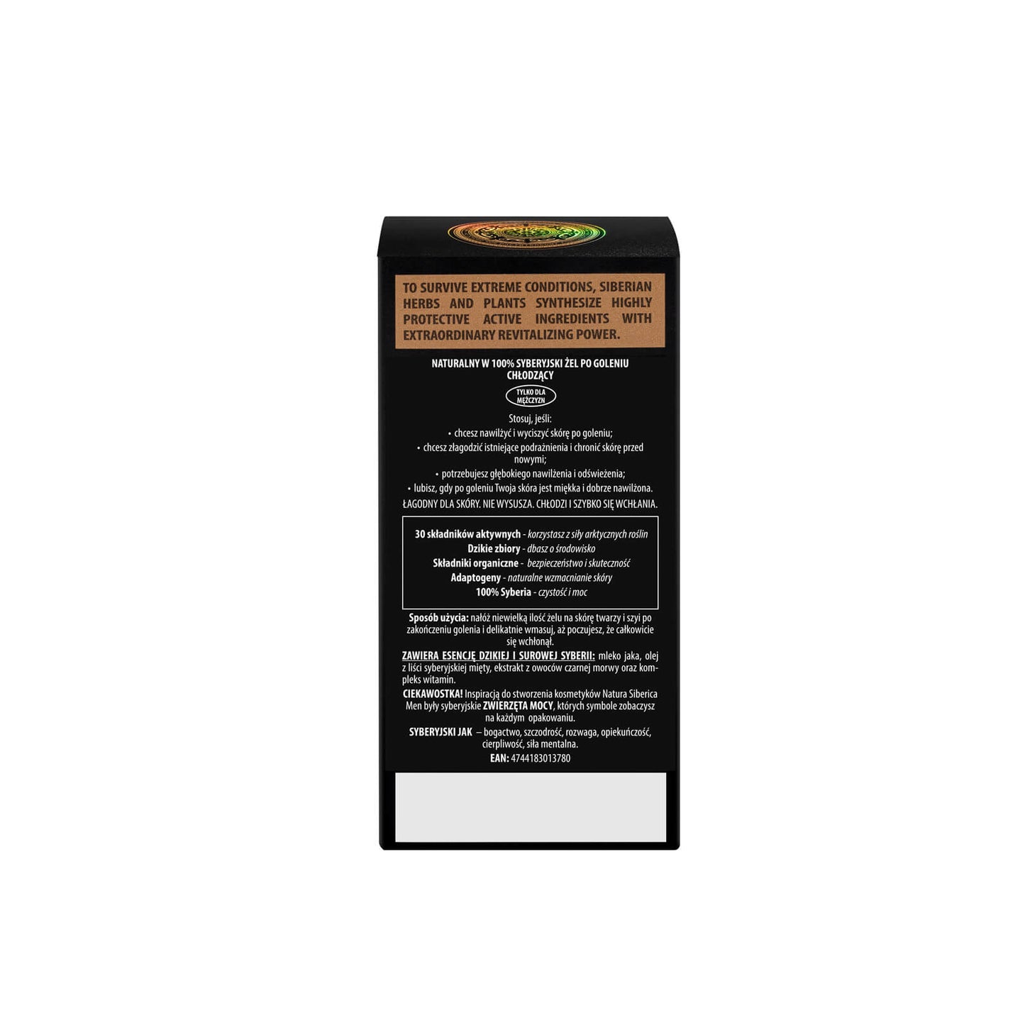 For Men Only Yak and Yeti Aftershave Gel 150ml - Natura Siberica - Aftershave - Eco Natural Products