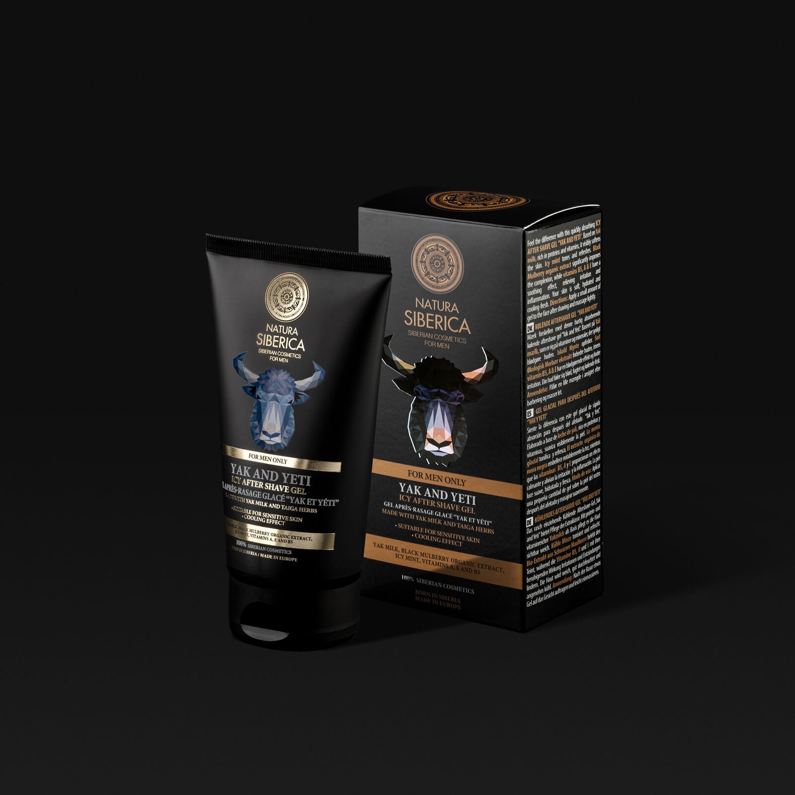 For Men Only Yak and Yeti Aftershave Gel 150ml - Natura Siberica - Aftershave - Eco Natural Products