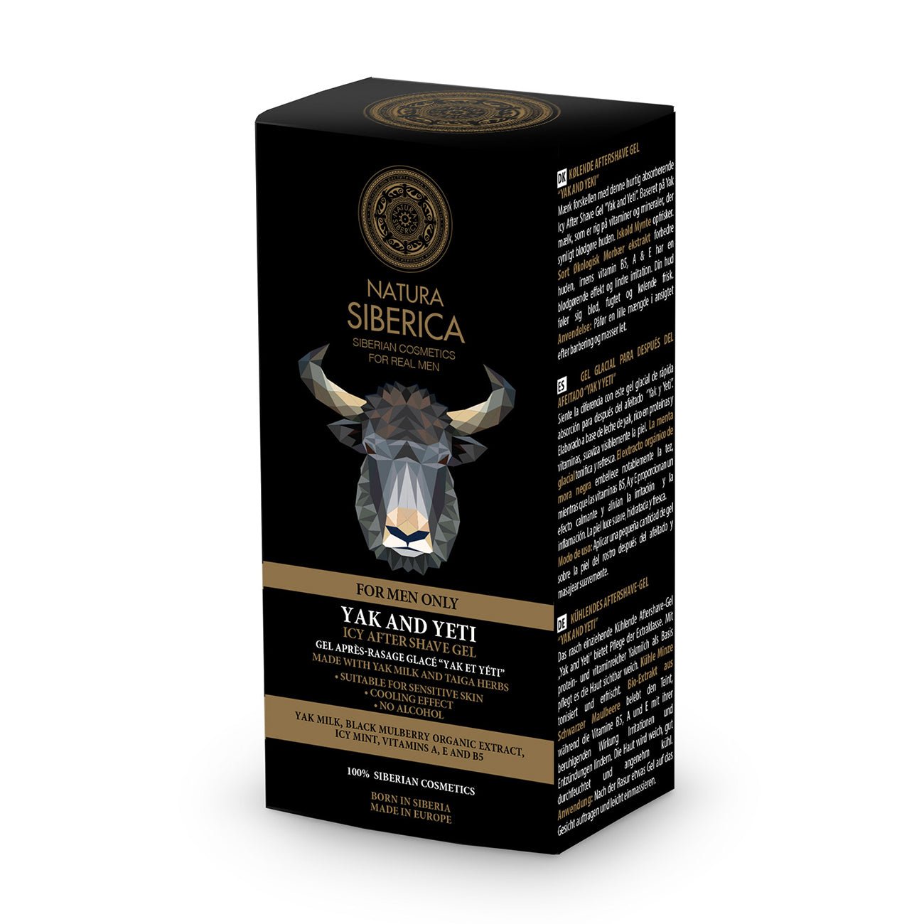 For Men Only Yak and Yeti Aftershave Gel 150ml - Natura Siberica - Aftershave - Eco Natural Products
