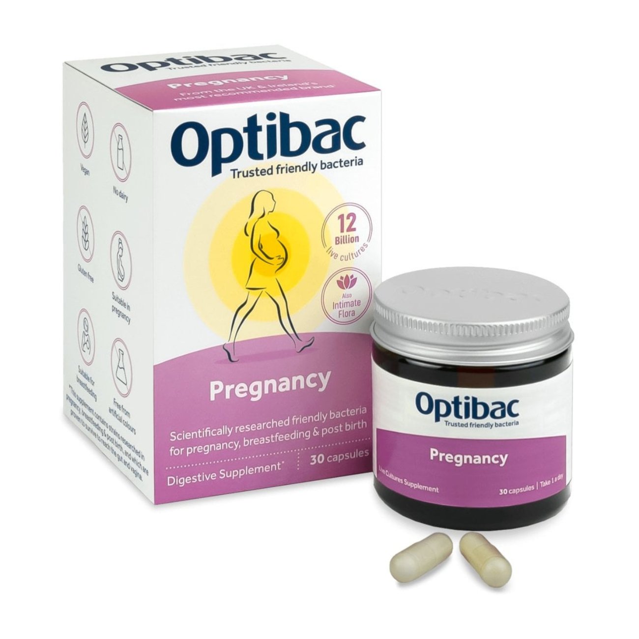 For Pregnancy 30 Capsules [BLACK FRIDAY] - Eco Natural Products - OptiBac Probiotics - Food Supplement