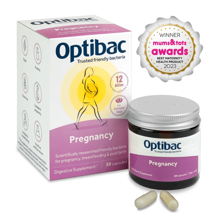 For Pregnancy 30 Capsules - OptiBac Probiotics - Food Supplement - Eco Natural Products