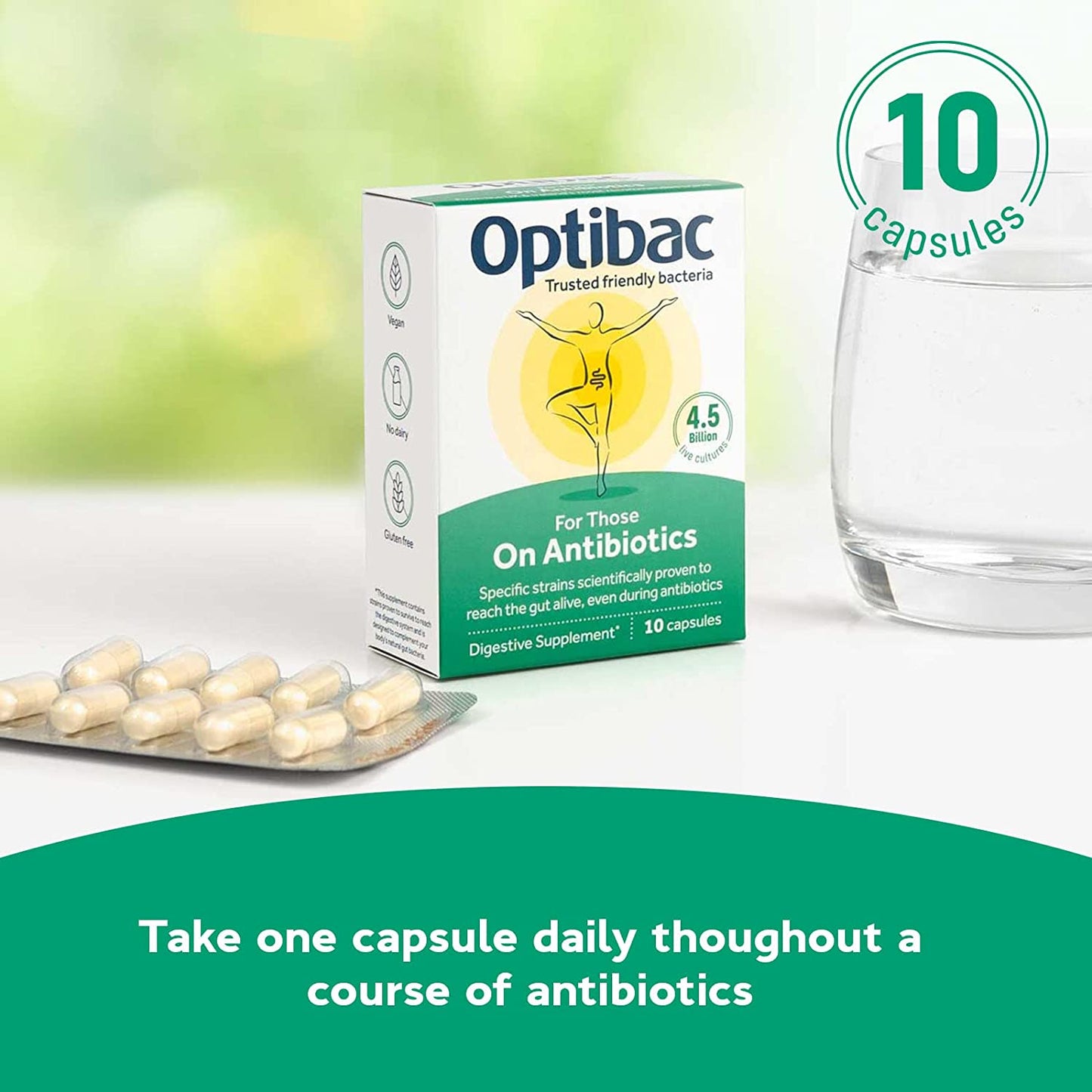 For Those on Antibiotics 10 Capsules - OptiBac Probiotics - Vitamins & Supplements - Eco Natural Products