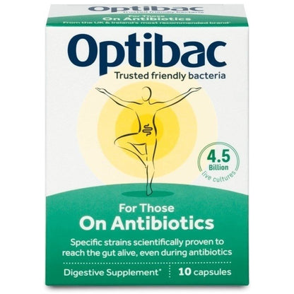 For Those on Antibiotics 10 Capsules - OptiBac Probiotics - Vitamins & Supplements - Eco Natural Products