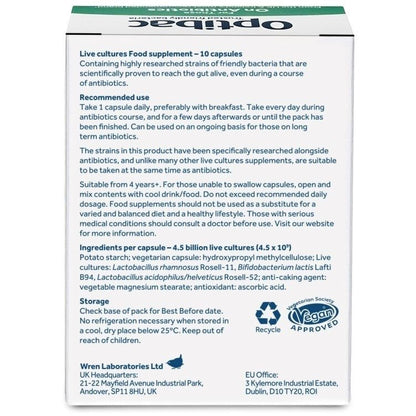 For Those on Antibiotics 10 Capsules - OptiBac Probiotics - Vitamins & Supplements - Eco Natural Products