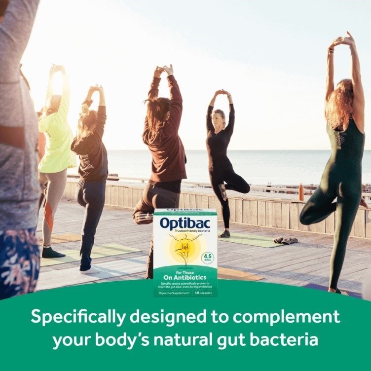 For Those on Antibiotics 10 Capsules - Eco Natural Products - OptiBac Probiotics - Vitamins & Supplements