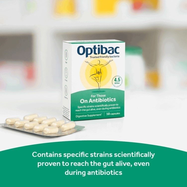 For Those on Antibiotics 10 Capsules - OptiBac Probiotics - Vitamins & Supplements - Eco Natural Products