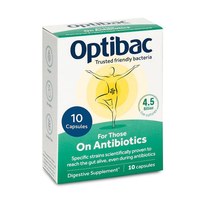 For Those on Antibiotics 10 Capsules - OptiBac Probiotics - Vitamins & Supplements - Eco Natural Products