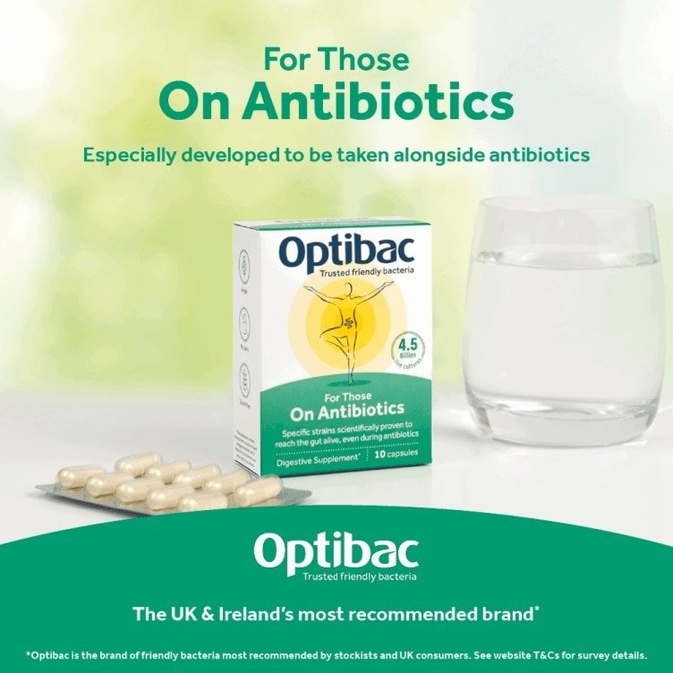 For Those on Antibiotics 10 Capsules - OptiBac Probiotics - Vitamins & Supplements - Eco Natural Products