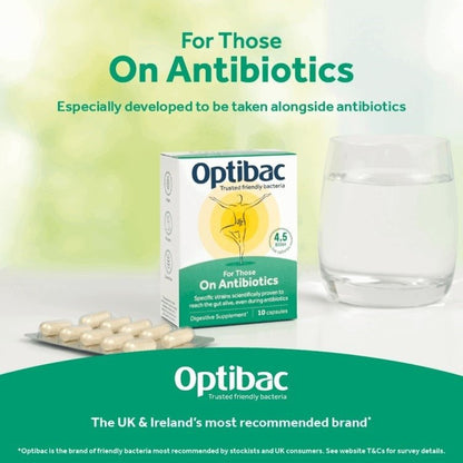 For Those on Antibiotics 10 Capsules - OptiBac Probiotics - Vitamins & Supplements - Eco Natural Products