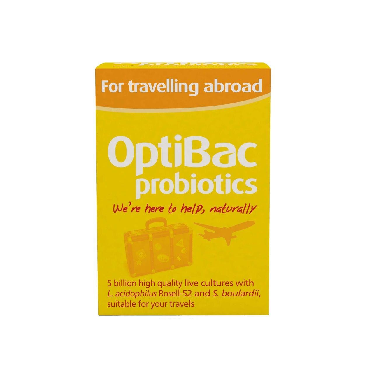 For Travelling Abroad 20 Capsules BBE 30.05.2025 - OptiBac Probiotics - OptiBac Probiotics