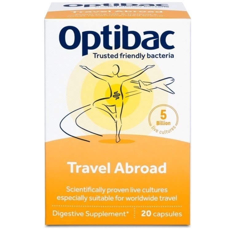 For Travelling Abroad 20 Capsules - OptiBac Probiotics - Vitamins & Supplements - Eco Natural Products
