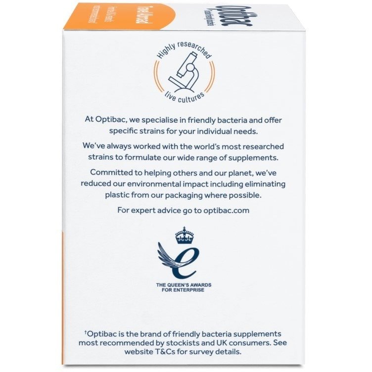 For Travelling Abroad 20 Capsules - OptiBac Probiotics - Vitamins & Supplements - Eco Natural Products