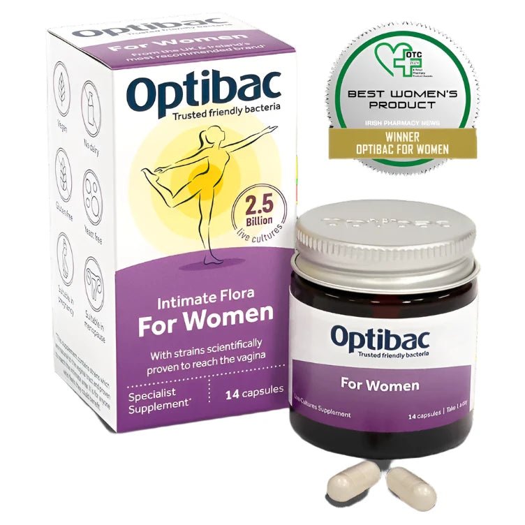 For Women 14 Capsules - OptiBac Probiotics - Food Supplement - Eco Natural Products