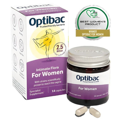 For Women 14 Capsules - OptiBac Probiotics - Food Supplement - Eco Natural Products