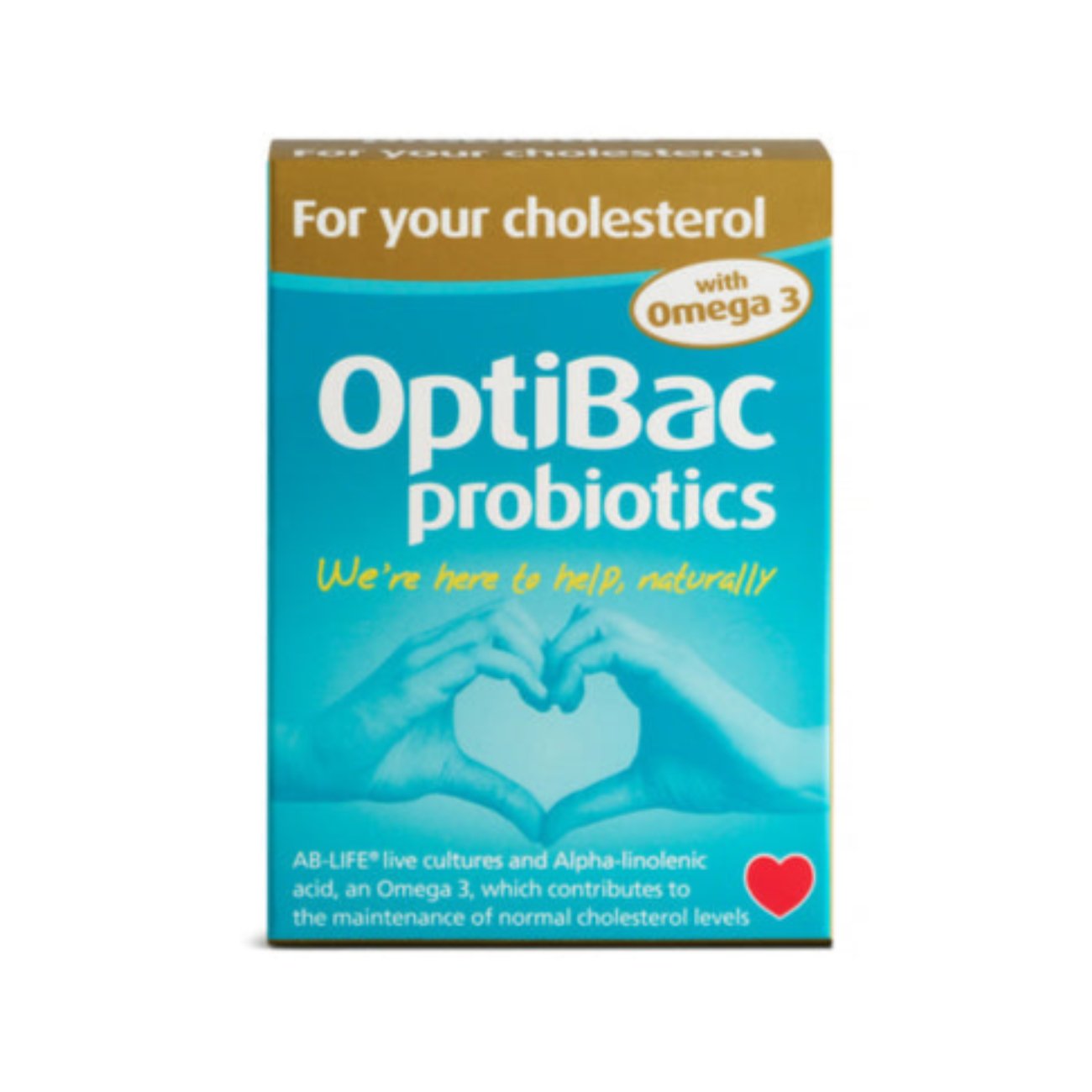 For Your Cholesterol 30 + 30 Capsules - OptiBac Probiotics - Food Supplement - Eco Natural Products