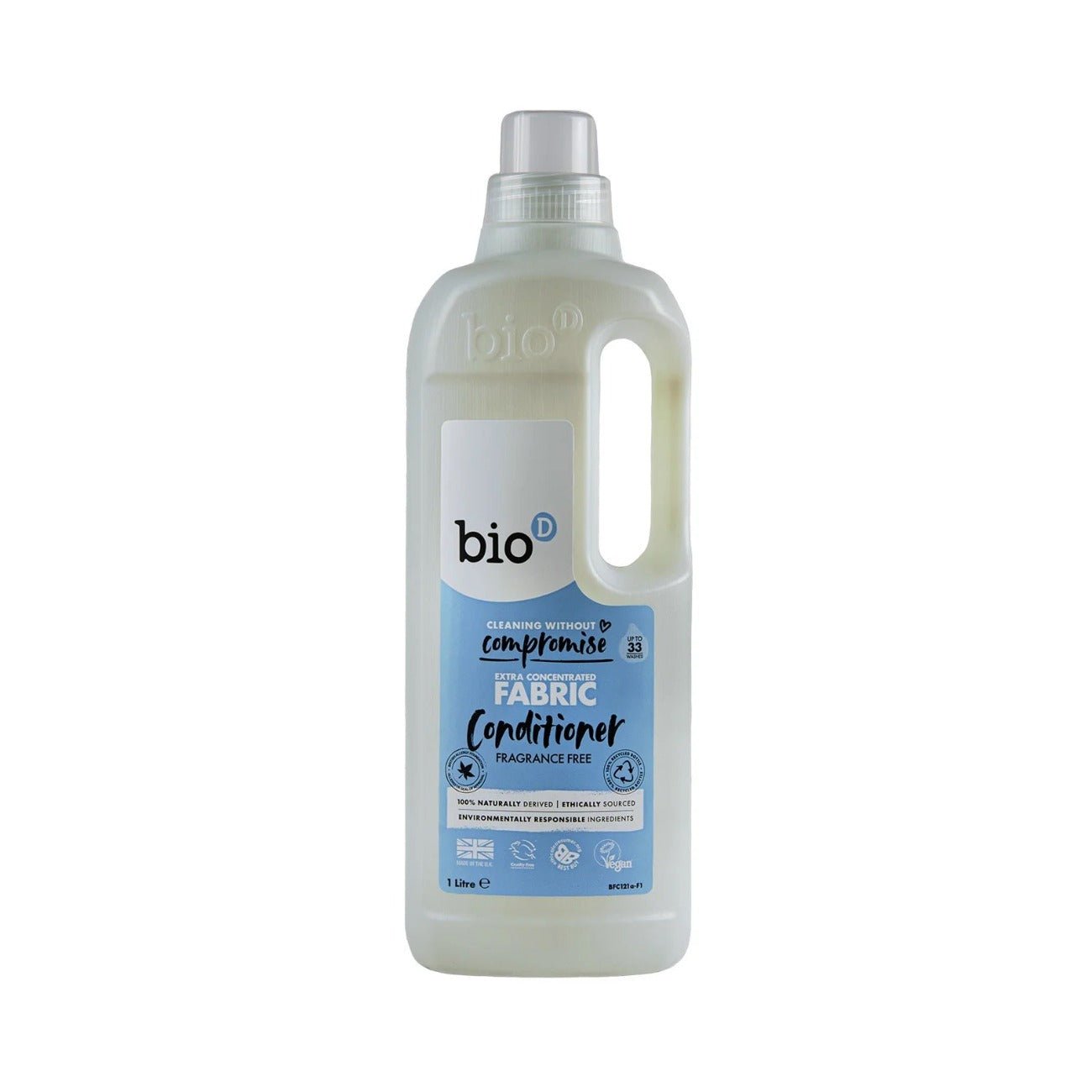 Fragrance Free Fabric Conditioner 1 litre - Bio - D - Fabric Softener - Eco Natural Products