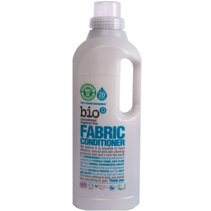 Fragrance Free Fabric Conditioner 1 litre - Bio - D - Fabric Softener - Eco Natural Products