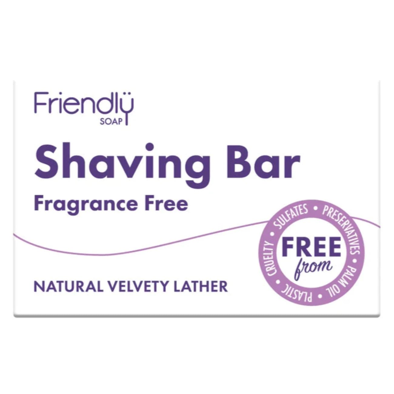 Fragrance Free Shaving Bar 95g - Friendly Soap - Shaving Bar - Eco Natural Products