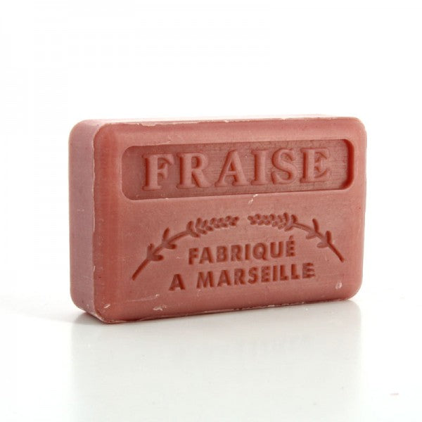 French Marseille Soap Fraise (Strawberry) 125g
