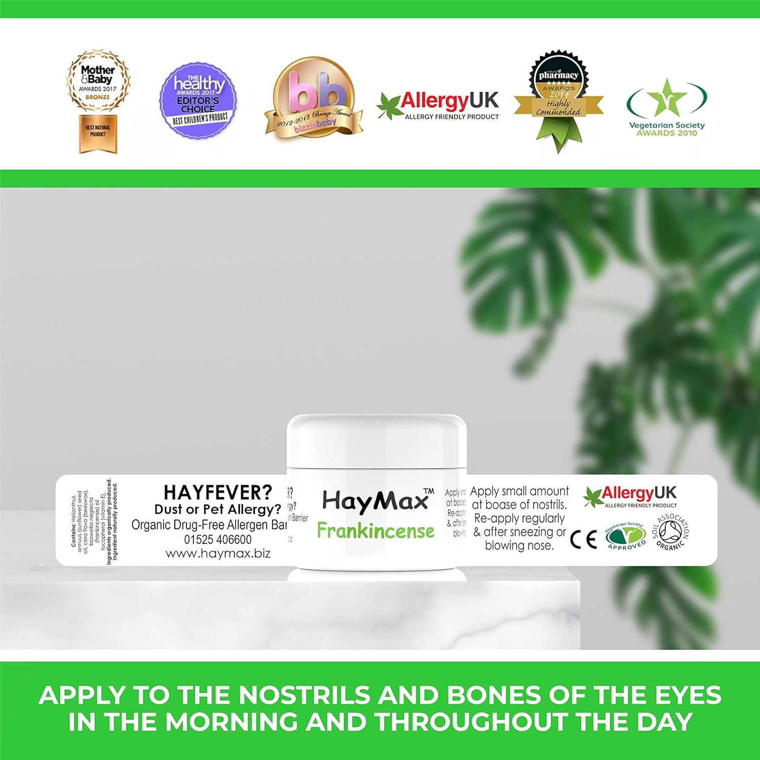 Frankincense Allergen Barrier Balm 5ml - HayMax - Barrier Balm - Eco Natural Products