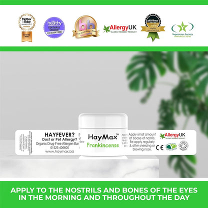 Frankincense Allergen Barrier Balm 5ml - HayMax - Barrier Balm - Eco Natural Products