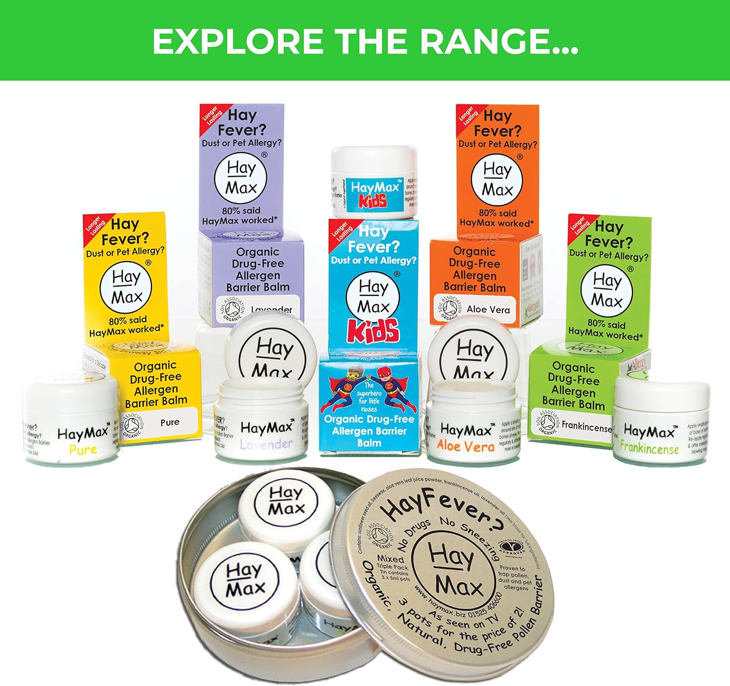 Frankincense Allergen Barrier Balm 5ml - HayMax - Barrier Balm - Eco Natural Products