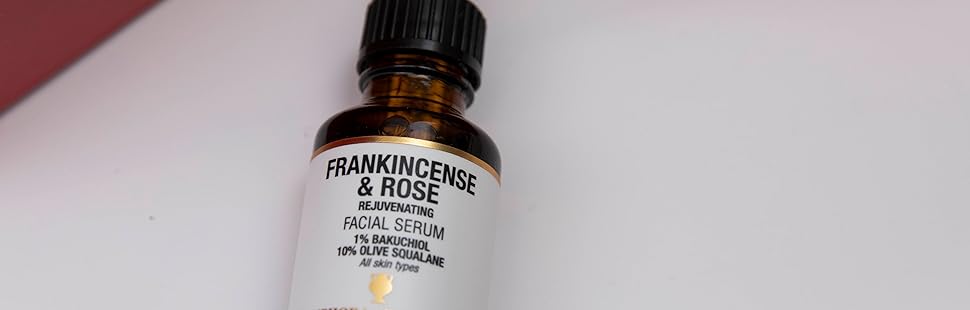 Frankincense & Rose Bakuchiol Face Serum Cosmos Natural 25ml - Eco Natural Products - Amphora Aromatics - Facial Serum