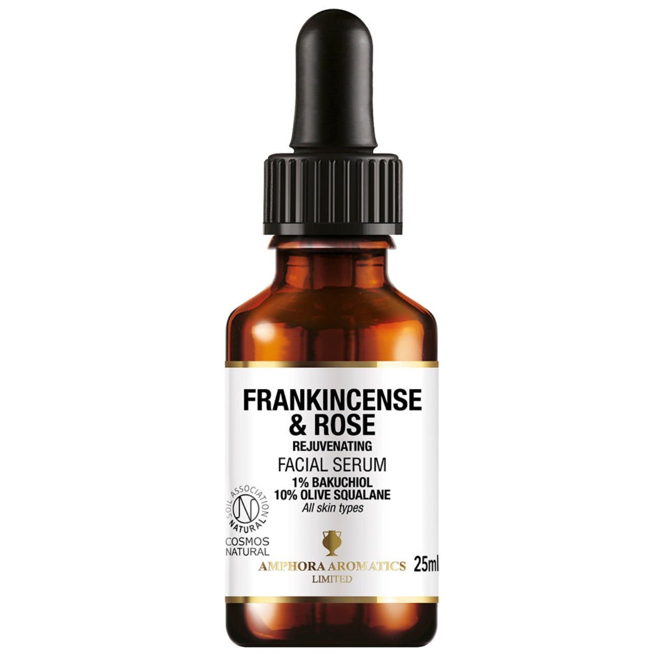 Frankincense & Rose Bakuchiol Face Serum Cosmos Natural 25ml - Amphora Aromatics - Facial Serum - Eco Natural Products