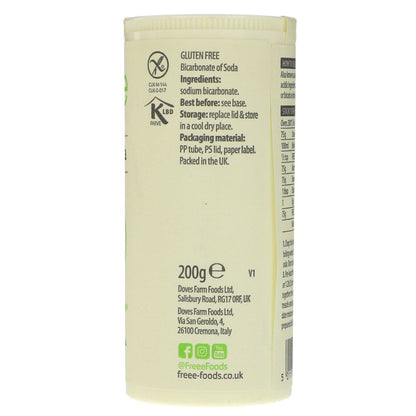 Freee Bicarbonate of Soda Gluten Free 200g - Doves Farm - Bicarbonate of soda - Eco Natural Products