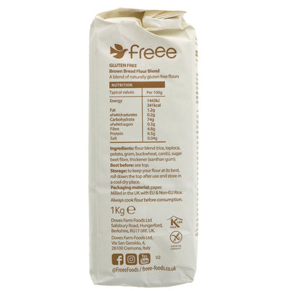 Freee Brown Bread Gluten Free Flour 1kg - Doves Farm - Flour - Eco Natural Products
