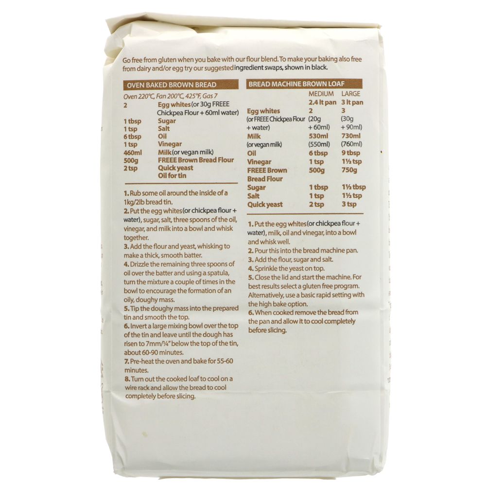 Freee Brown Bread Gluten Free Flour 1kg - Doves Farm - Flour - Eco Natural Products