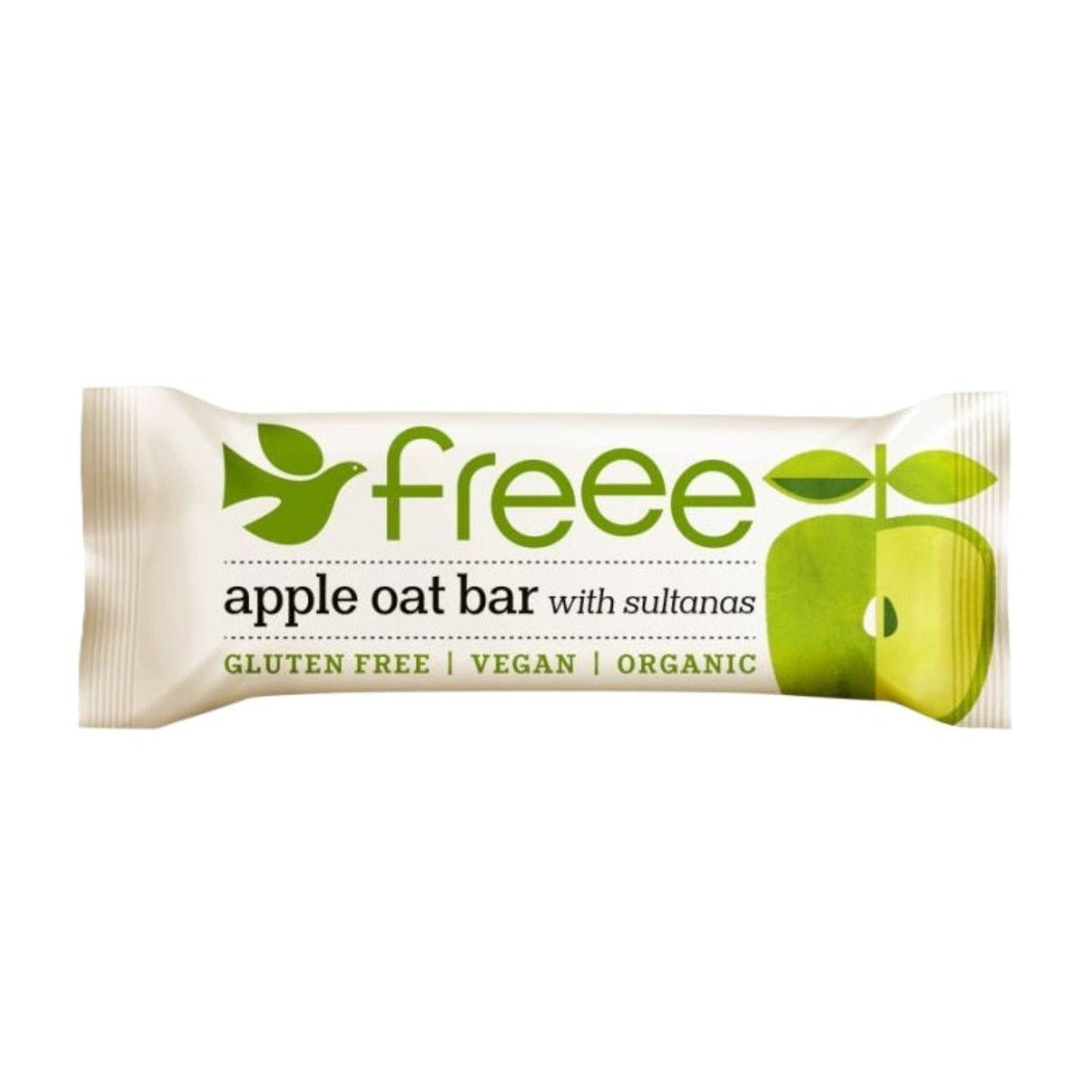 Freee Organic Apple & Sultana Gluten Free Oat Bar 35g - Doves Farm - Oat Bars - Eco Natural Products