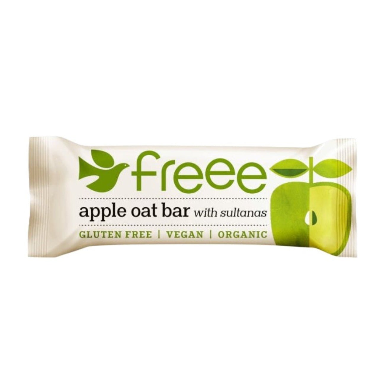 Freee Organic Apple & Sultana Gluten Free Oat Bar 35g - Doves Farm - Oat Bars - Eco Natural Products