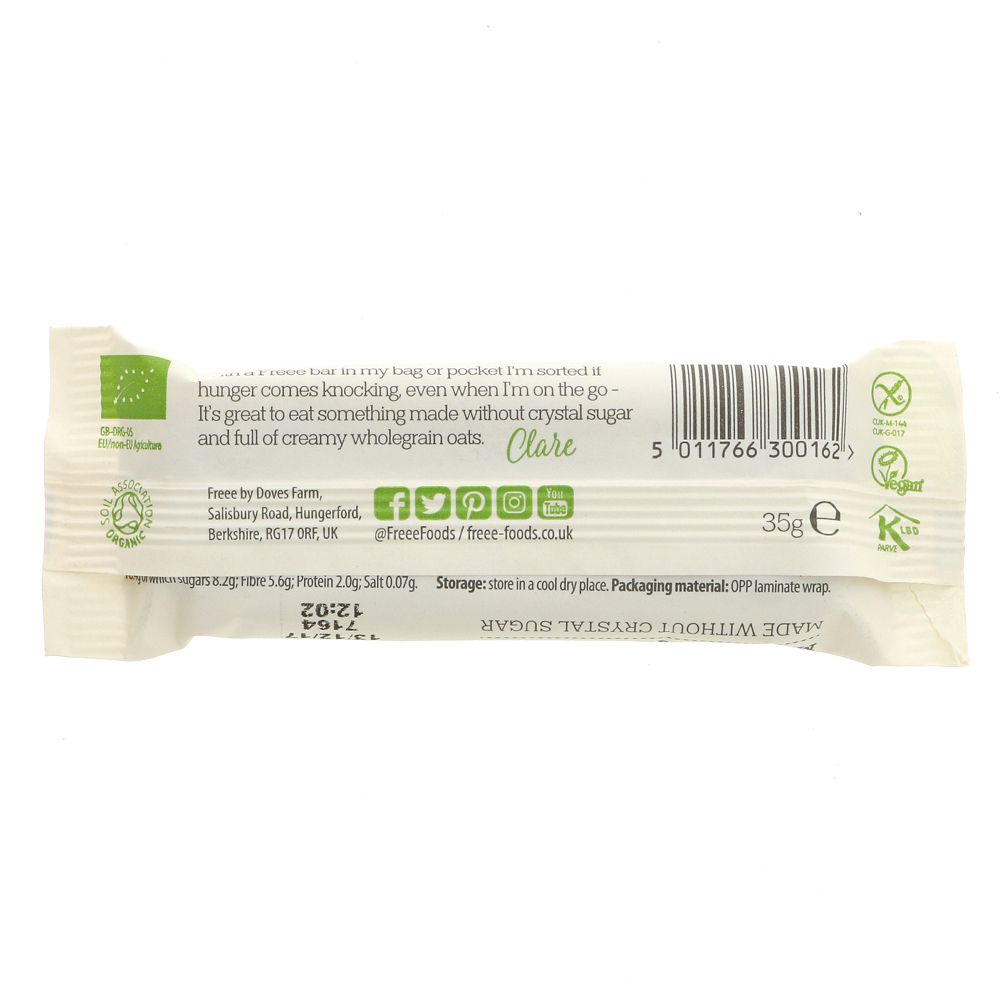 Freee Organic Apple & Sultana Gluten Free Oat Bar 35g - Doves Farm - Oat Bars - Eco Natural Products