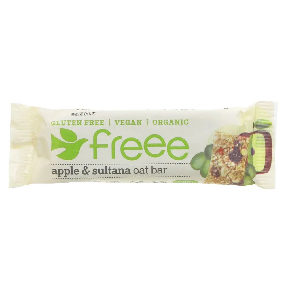 Freee Organic Apple & Sultana Gluten Free Oat Bar 4x35g - Doves Farm - Cereal & Granola Bars - Doves Farm