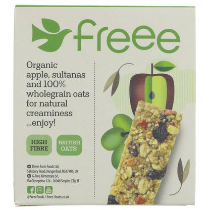 Freee Organic Apple & Sultana Gluten Free Oat Bar 4x35g - Doves Farm - Cereal & Granola Bars - Doves Farm