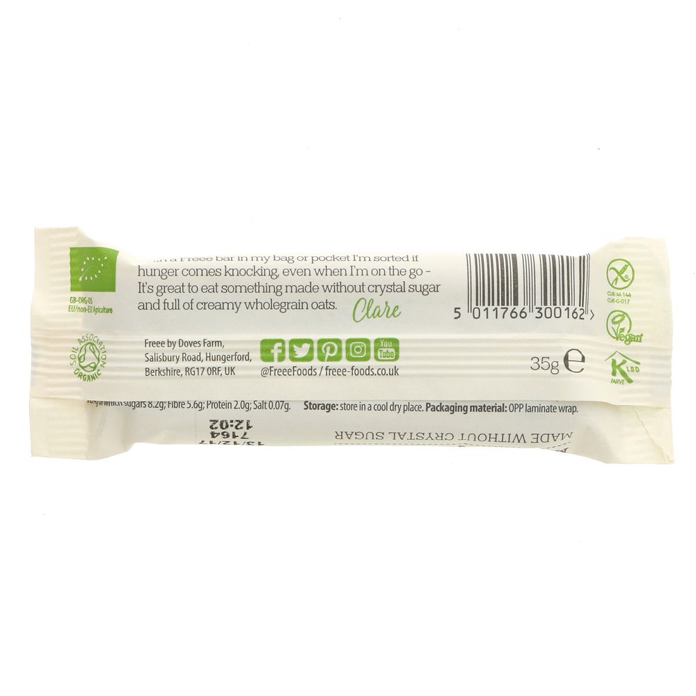 Freee Organic Apple & Sultana Gluten Free Oat Bar 4x35g - Eco Natural Products - Doves Farm - Oat Bars