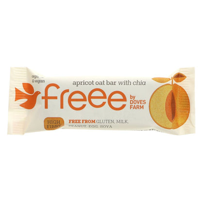 Freee Organic Apricot & Chia Seed Gluten Free Oat Bar 4x35g - Doves Farm - Oat Bars - Eco Natural Products