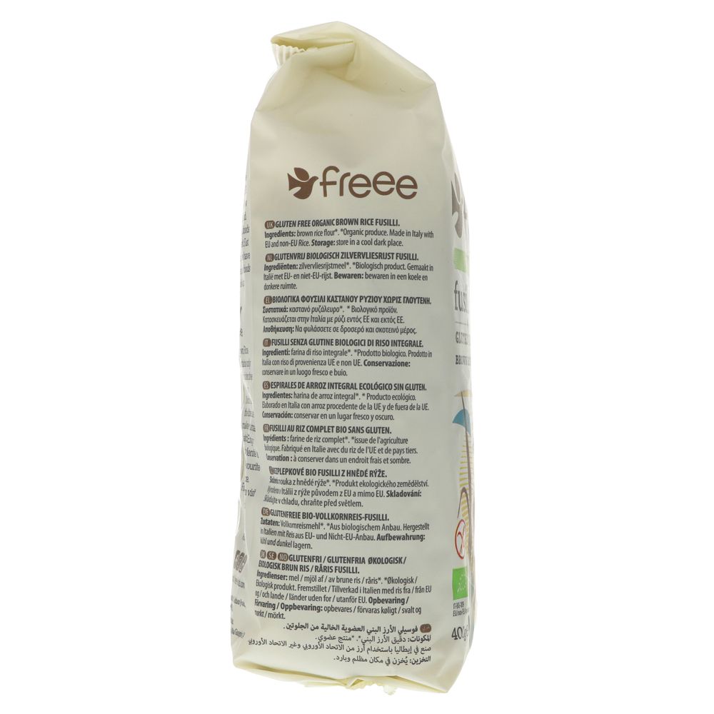 Freee Organic Brown Rice Fusilli Gluten Free Pasta 400g - Doves Farm - Pasta - Doves Farm