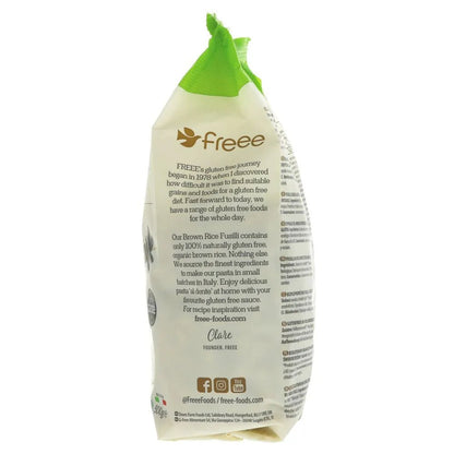 Freee Organic Brown Rice Fusilli Gluten Free Pasta 500g - Doves Farm - Pasta - Doves Farm